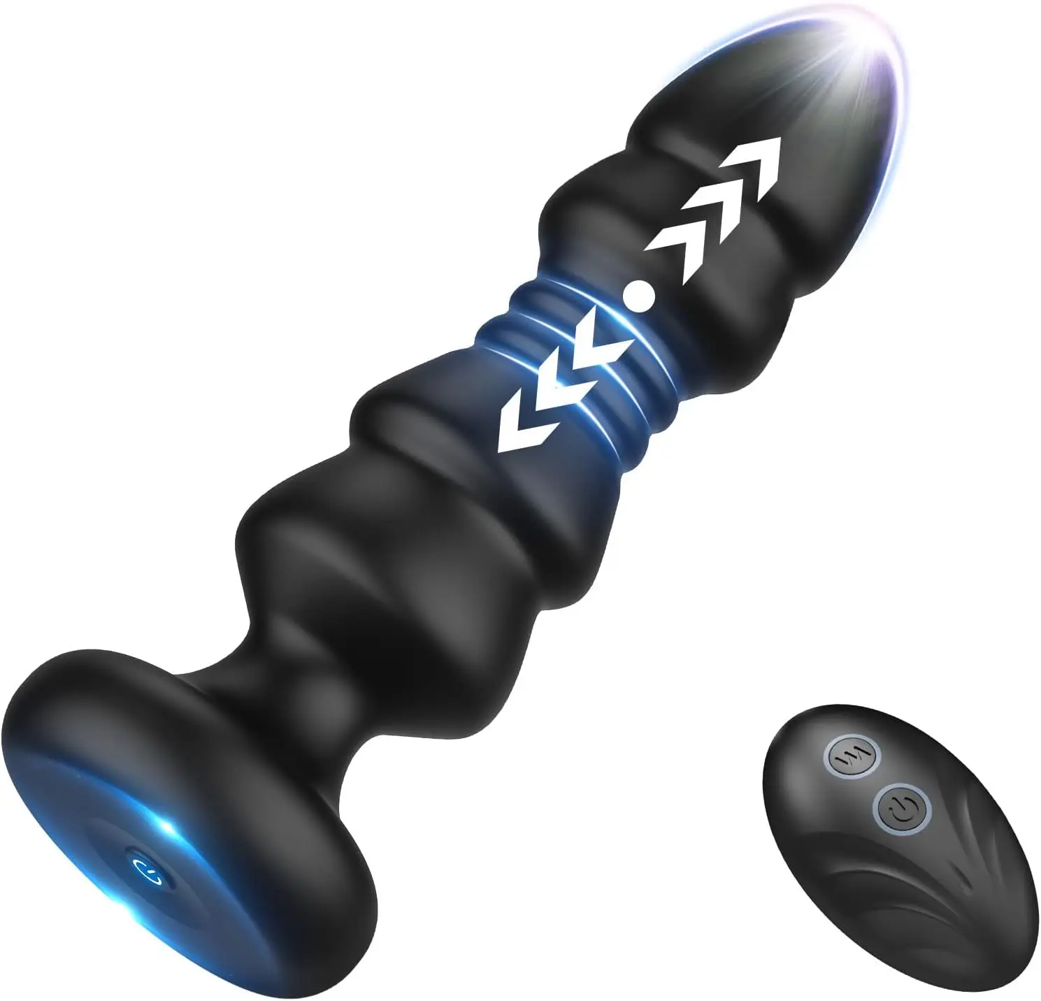 Thrusting Anal Vibrator - Anal Sex Toy Remote Control Vibrating Butt Plug G Spot Vibrator, Anal Plug Vibrator With 5 Vibrating &