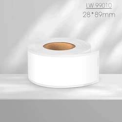 LW 99010 Label Sticker Compatible Dymo Label Paper Roll 28*89mm Adhesive Label for Dymo Labeling Machine LW450 LW400 LW330 LW315