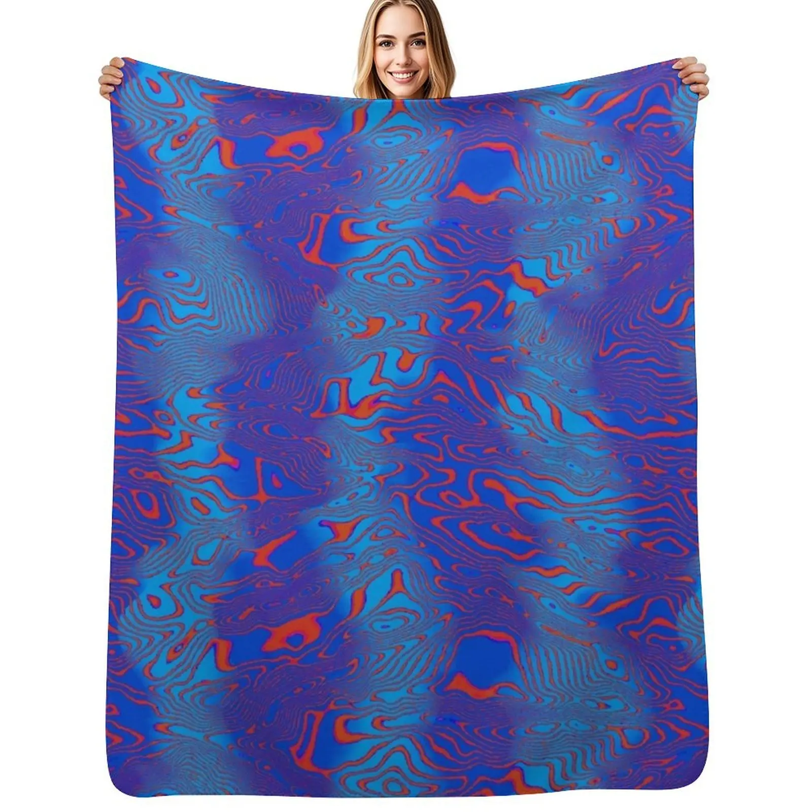 Damascus Camo Throw Blanket Fade Resistant Durable Throw Blanket