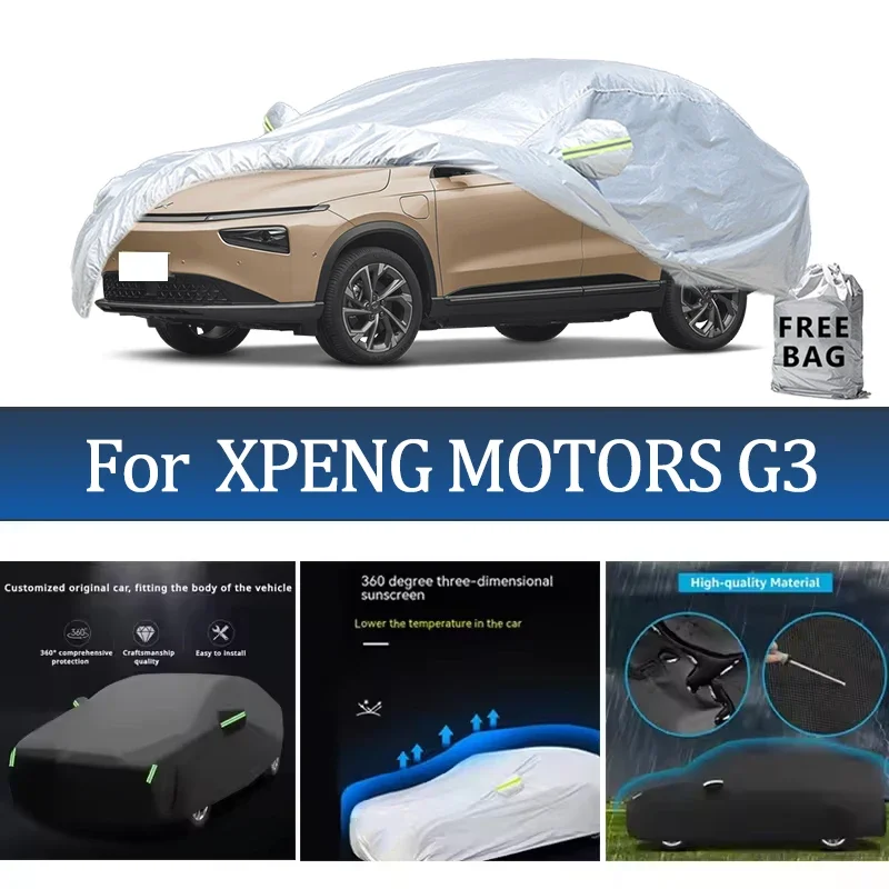 

For XPENG MOTORS G3 Car Cover Outdoor Protection Covers Snow Sunshade Waterproof Dustproof Exterior UV Car Accessories
