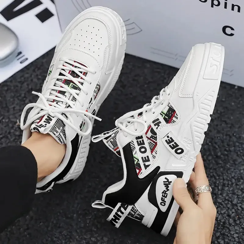 Men's Shoes Fashion Skateboard Shoes Designer Platform Sneaker for Men Outdoor Casual Sport Running Shoe Lace Up Tenis Masculino