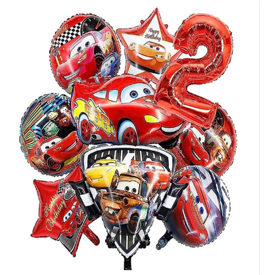 32 pouces numéro ballon 9 pièces Mcqueen thème fête d'anniversaire décoration ballon famille fête