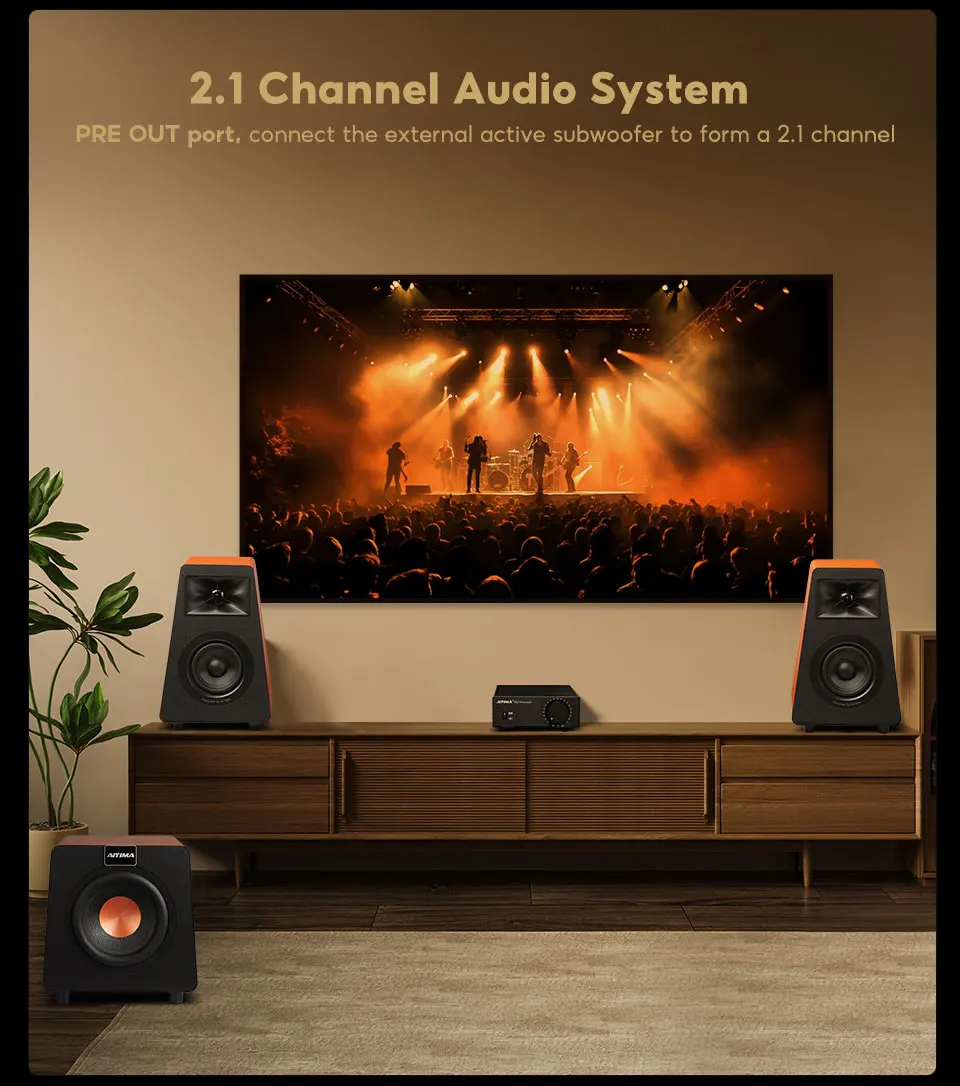 AIYIMA A07 Premium Amplifier TPA3255 Power 300Wx2 Class D Digital Audio Amp HiFi 2 Channel Stereo Sound Hifi Home Amplifiers