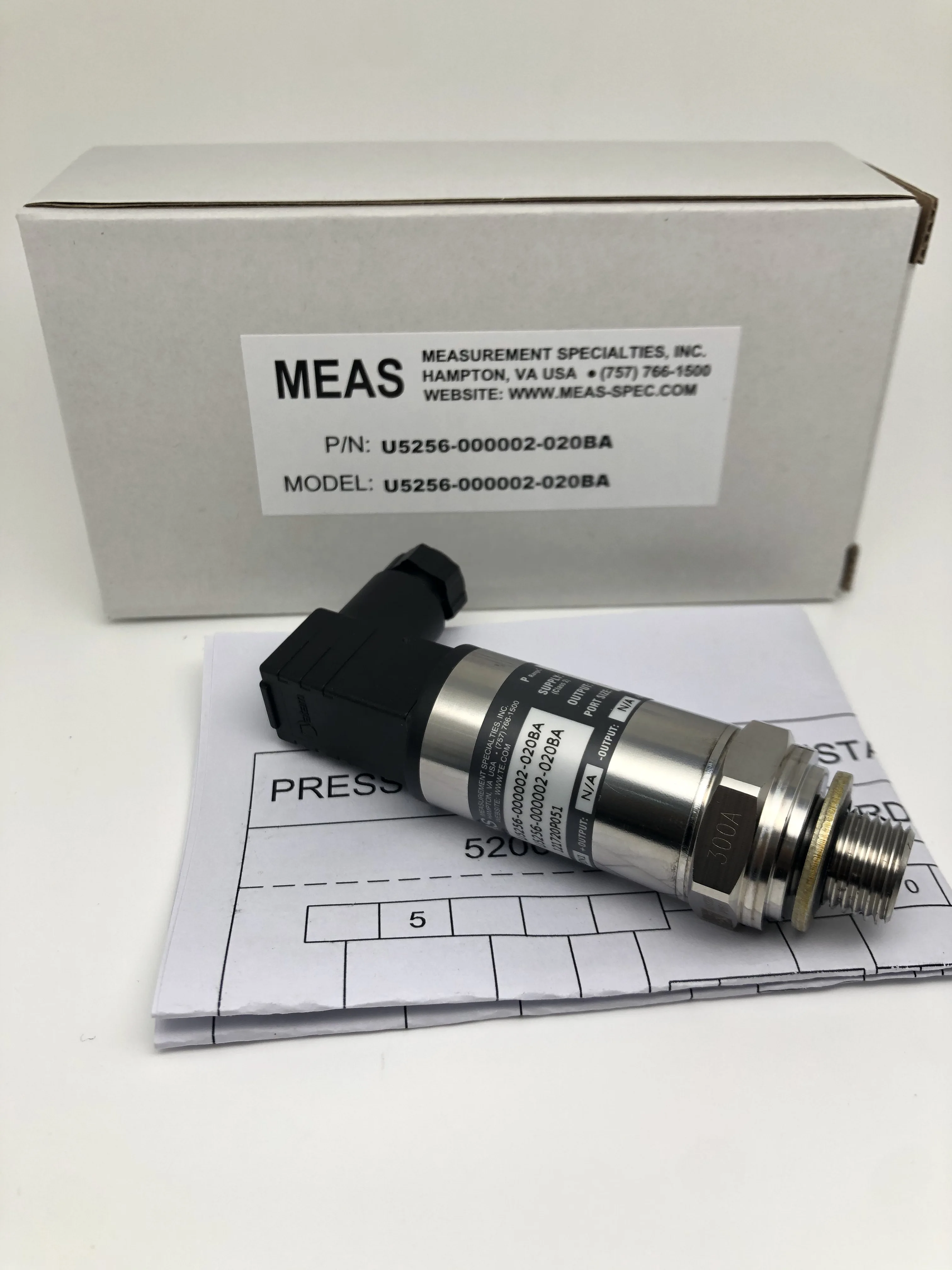 Soporte técnico original del sensor de presión de U5256-000002-020BA MEAS