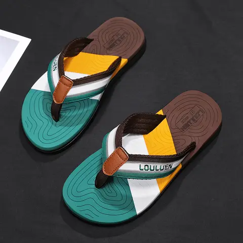 Men's shoes, men's sandals, beach trendy internet celebrities, men's flip-flops, summer new fashion, anti-slip home, clip on