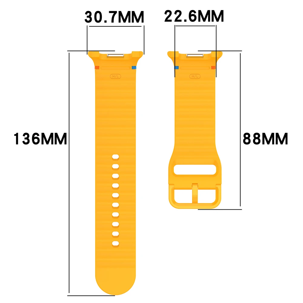 Silikonarmband für Samsung Galaxy Watch 8/8 Classic Sportarmband