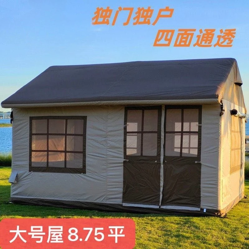 Luxury inflatable cabin outdoor camping tent thickened tent mobile tent cold and frost