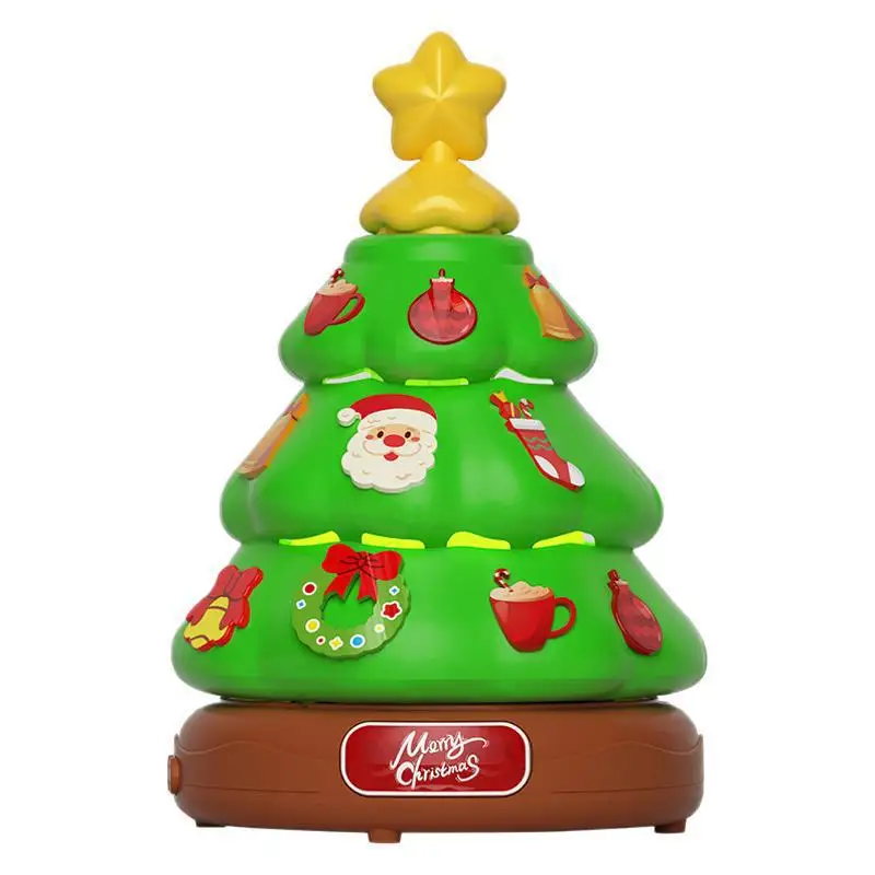 크리스마스 선물 트리 모델 버블 머신 음악 조명 전기 스프레이 버블 야외 파티 장난감 소년 소녀 성인용