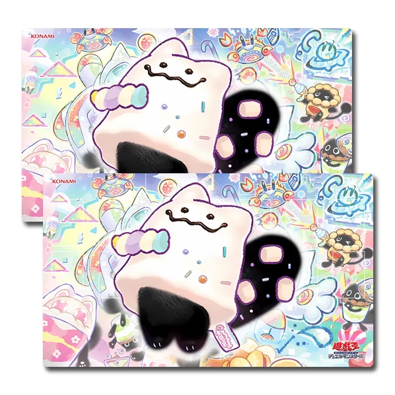 

Yu-Gi-Oh! Marshmao Yummy TCG DIY self-made Anime Game Battle card Rubber Card Pad Mouse Pad Keyboard Pad 600*350*2mm