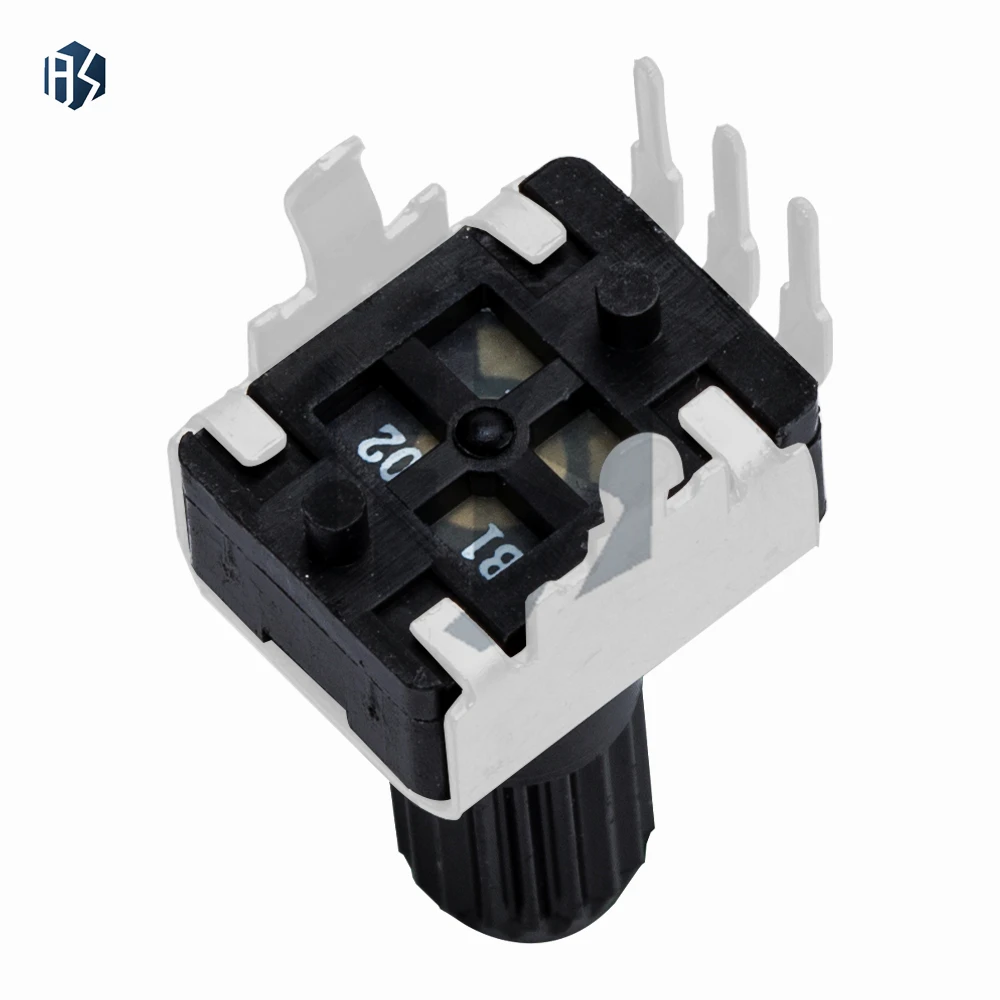 مقياس الجهد الدوار العمودي 12.5 مم RV09 مع مقاومة قابلة للتعديل 1K/2K/5K/10K/20K/50K/100K، 0932 موديل 3-Pin