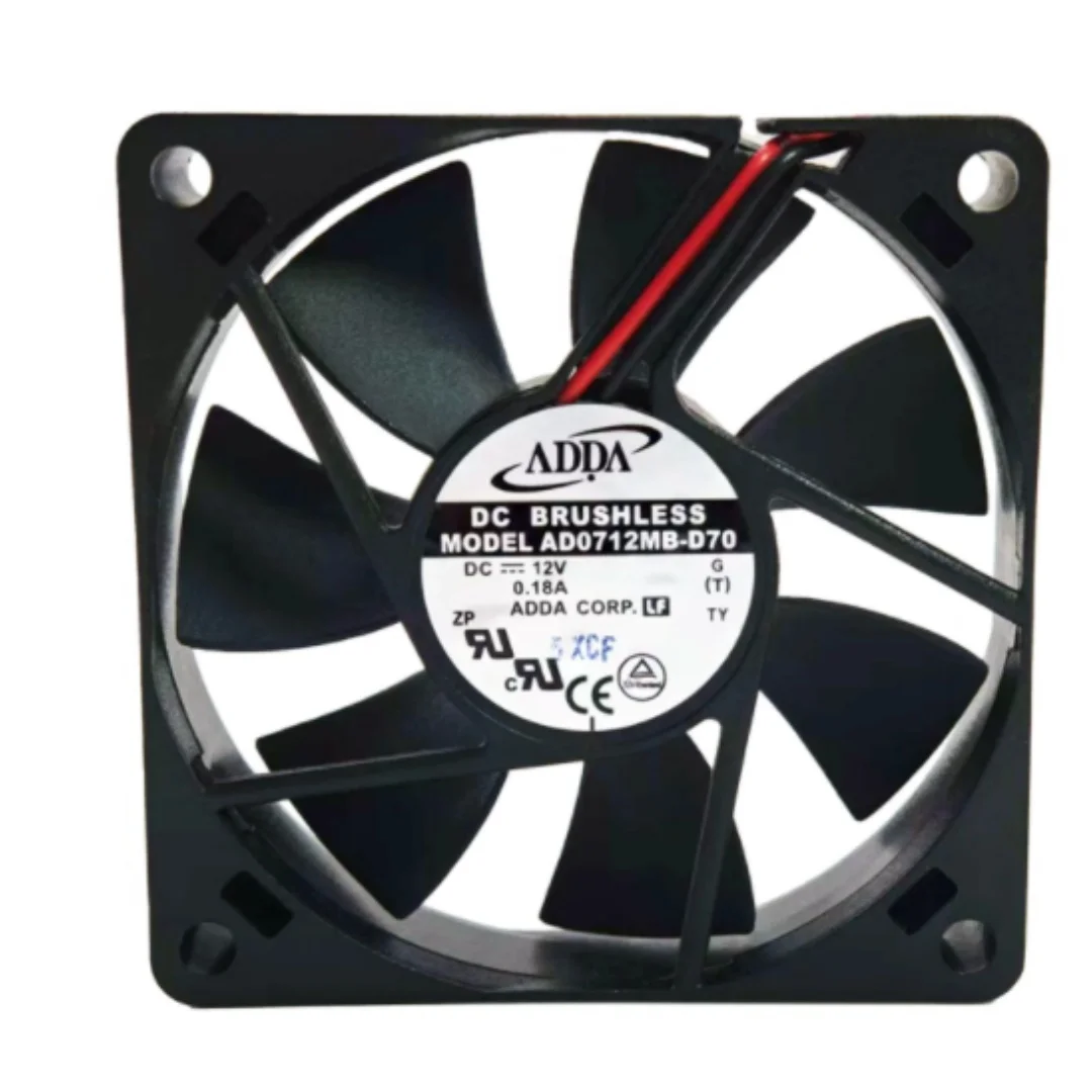 

ADDA AD0712MB-D70 DC 12V 0.18A 70x70x15mm 2-Wire Server Cooling Fan