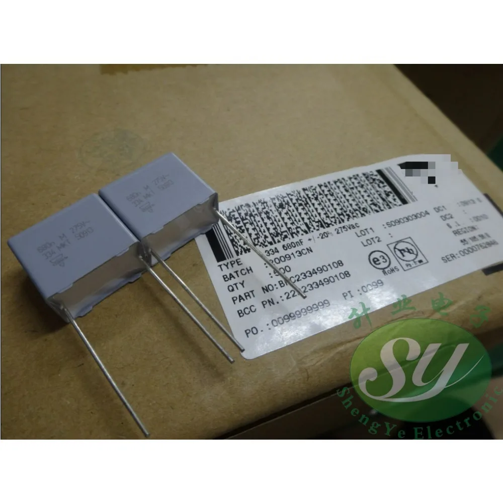 

10PCS MKT 0.68uf/275vAC 680nf u68 684 brand new 15mm film capacitor