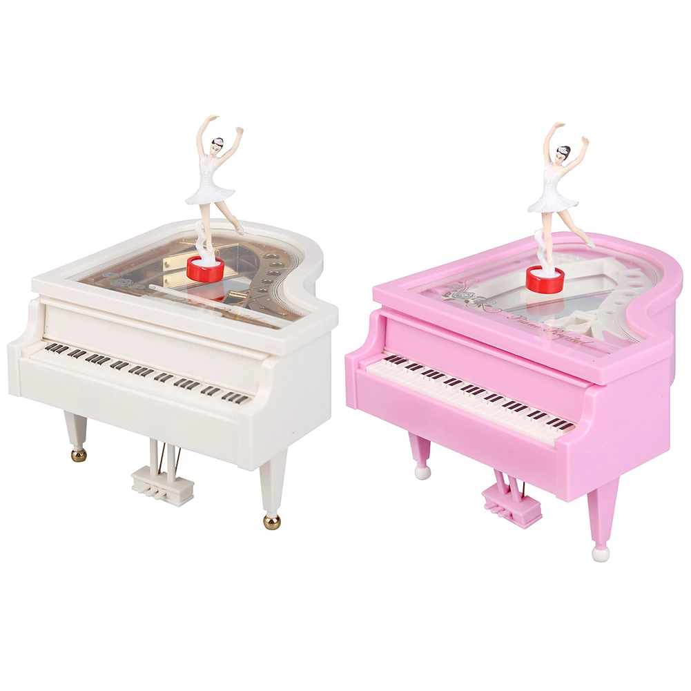 Dancing Ballerina Clockwork Musical Boxes Exquisite Desktop Decorations Creative Fashion  for Birthday Wedding Gift
