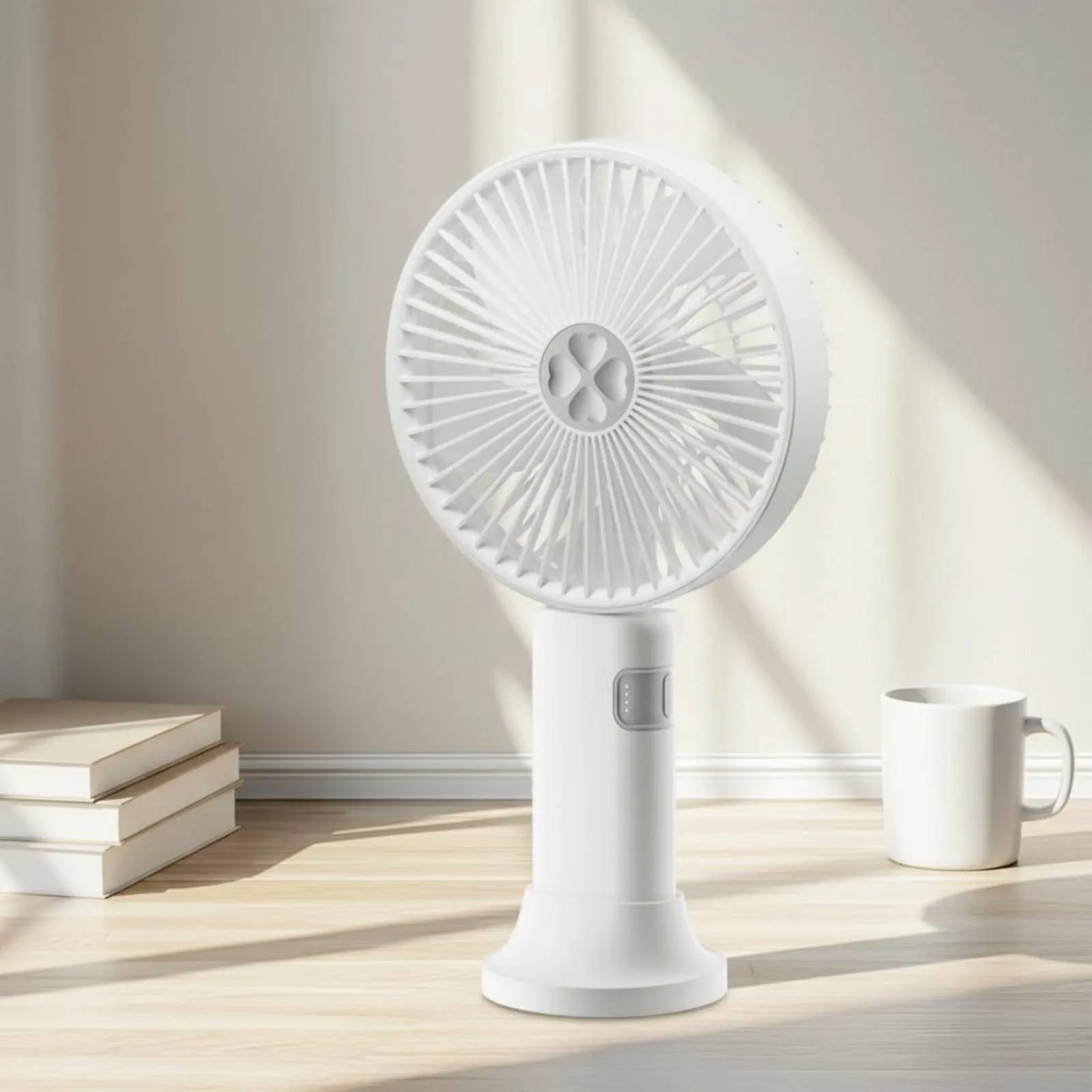 

Foldable Hand Fan Strong Air Circulation Folding Handheld Fan Home Cooling 180 Degree Adjustable Ultra Quiet for Dorm