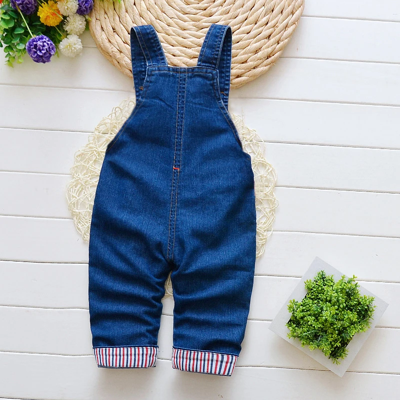 IENENS Baby Girls Overalls Kids Trousers Denim Dungarees Embroidery Butterfly Pants Toddler Infant  Jumpsuit 0-4 Years Clothes