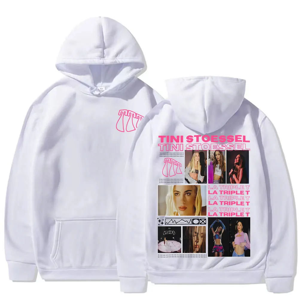 

Худи для турне в поддержку альбома La Triple T певицы TINI STOESSEL, модные дышащие толстовки с длинными рукавами, повседневные худи для мужчин и женщин