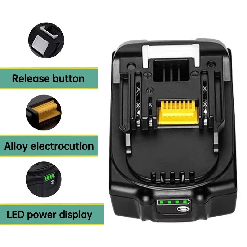 8.0Ah Battery Replacement for Makita 18V Battery Compatible with 18 Volt BL1860B BL1850B BL1840B BL1830B BL1815B Batteries