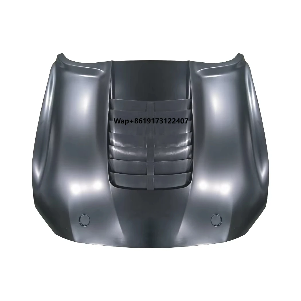 المصد الأمامي GT500 نمط الصفائح المعدنية ختم هود غطاء المحرك هود الألومنيوم لموستانج 2018-2022 طقم الجسم #1