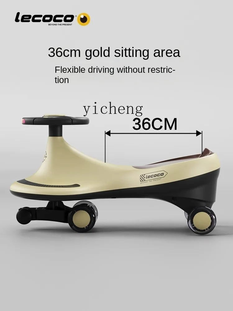 Coche de columpio XL para niños de 1 a 3 años, antivuelco, Luge para bebé, hombre y mujer