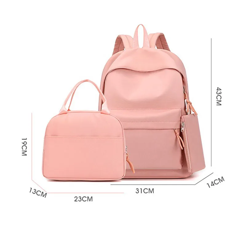 3pcs Disney The Lion King Backpack with Lunch Bag for Women Student Teenagers School Bags Comfortable Travel Sets