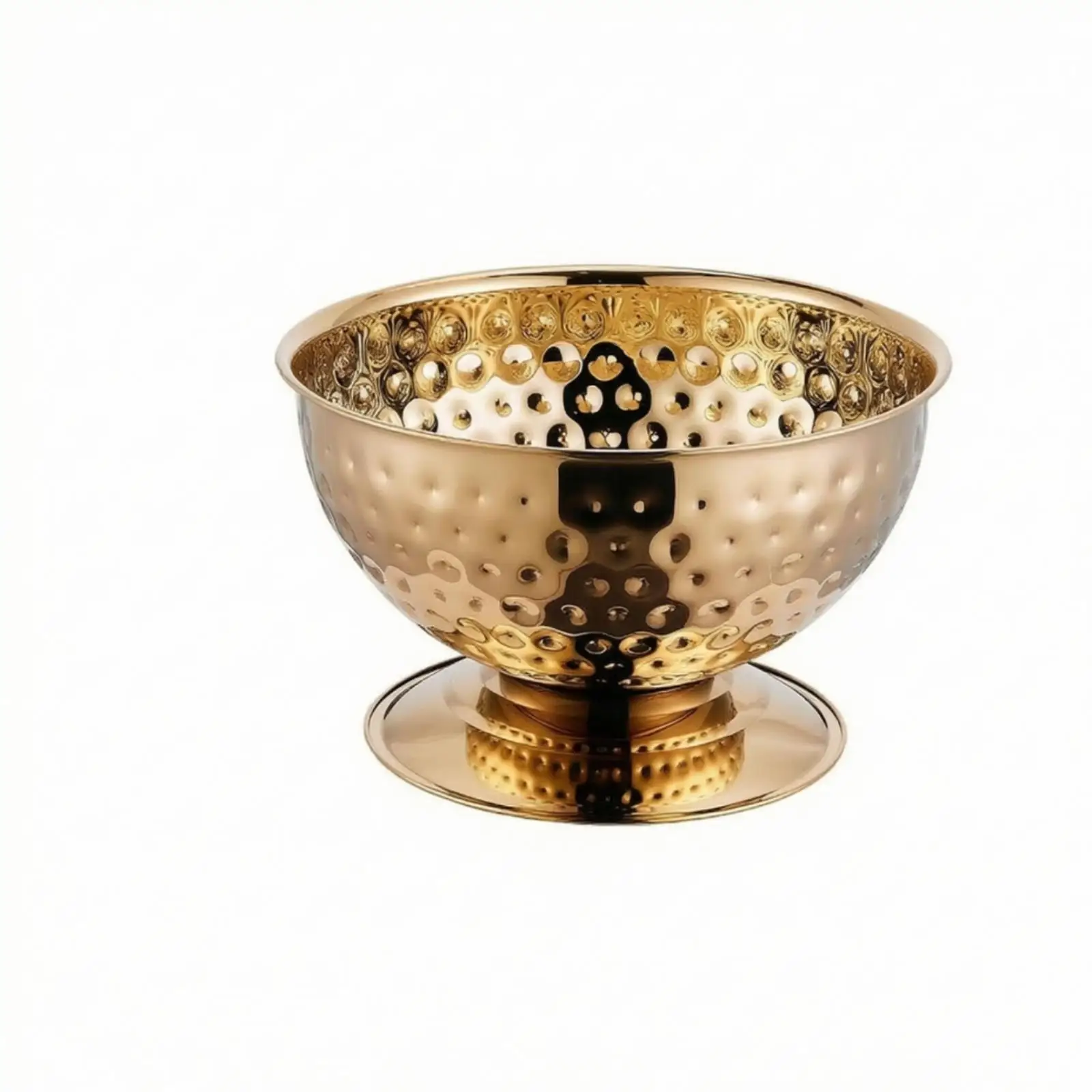 Ice Vessel with Pedestal Large Capacity Champagne Vessel Champagne Bowl Silver Wine Cooler Long-Lasting for Party Hosts