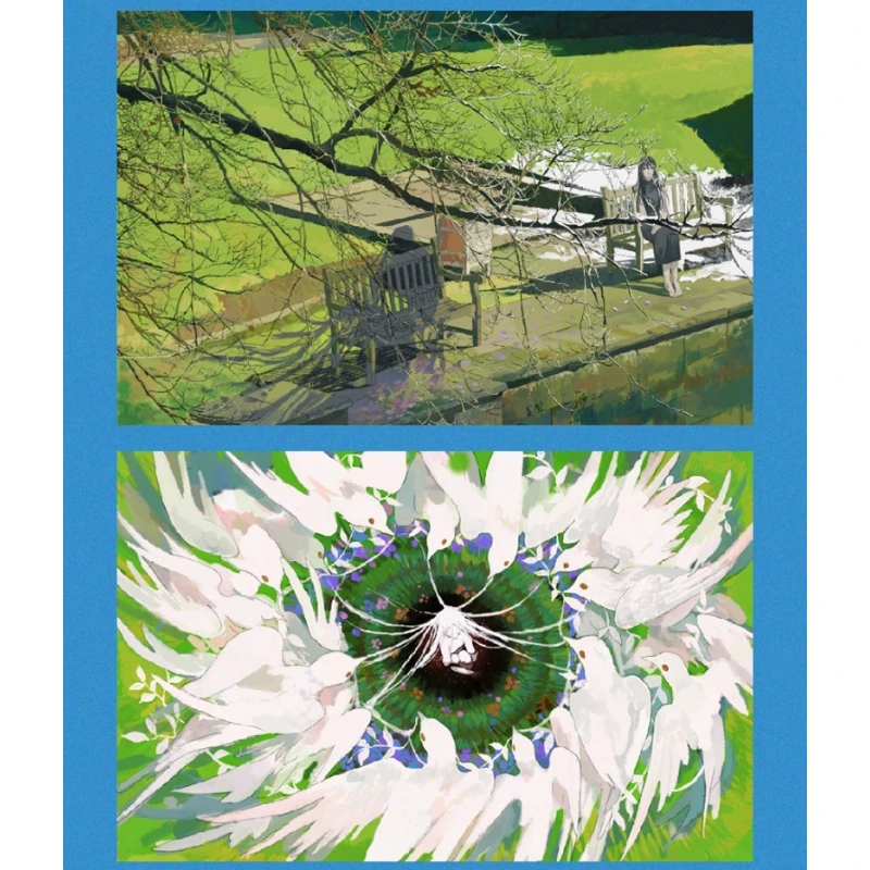 الجنة المنسية YE الفني Freelance Illustrator مجموعة التوضيح الشخصي شفاء جو الخيال