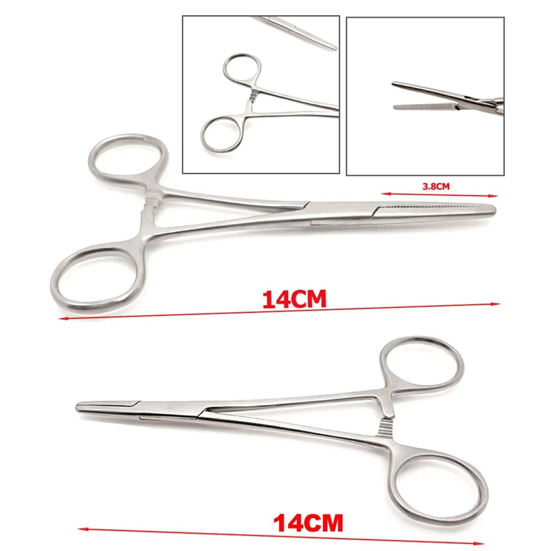 

Professional Dental Needle Holder Stainless Steel Hemostat Forceps Surgical Tool for Tooth Extraction Implant Surgery Dentist