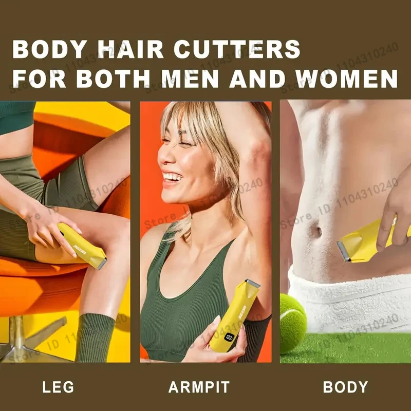 Schmerzfreie Haarentfernung, USB-Aufladung, Lithium-Akku, LCD-Display, Unisex Präzisions-LED-Bikini- und Ganzkörper-Trimmer für Glatte Ergebnisse – Detail 3
