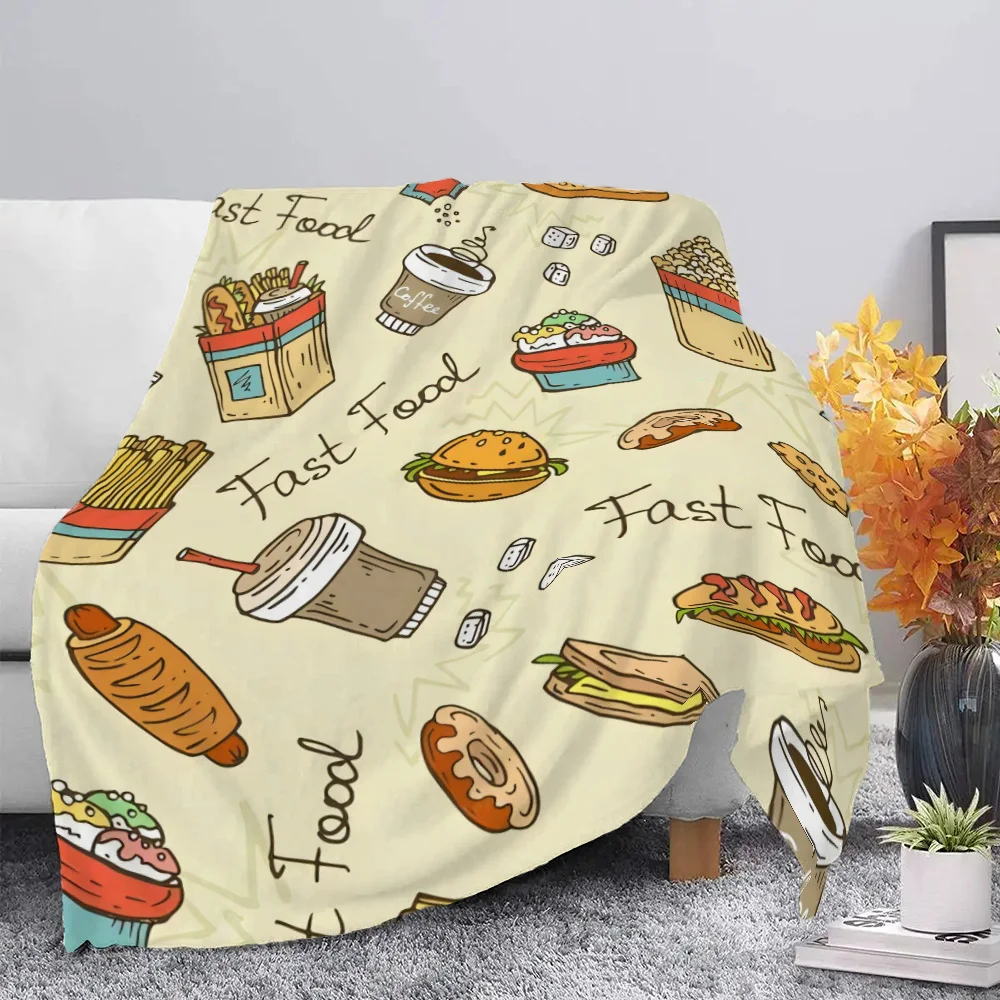 Hot Sale Mexican Food Printed Blanket Picnic Blankets Warm Blanket Soft and Comfortable Blanket Home Travel Birthday Gift