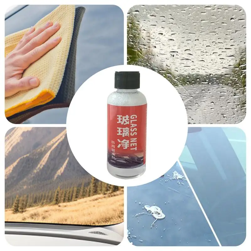 120ml Automotive Car Oil Film Cleaning Brush Car Glass Oil Film Cleaner Hydrophobic Windshield Oil Film Remover for Car Window