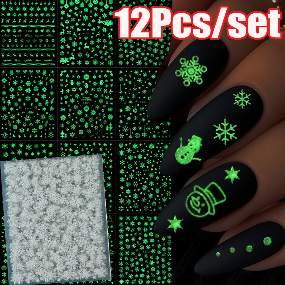 12Pcs 3D Luminous C… - image