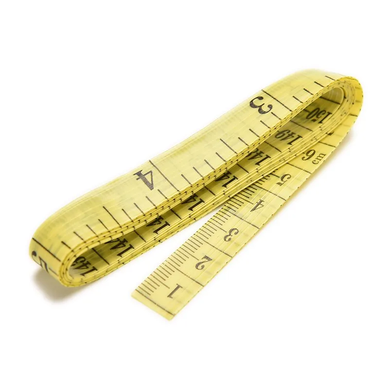 2 Pcs/lot Soft Flat 60 Inch 1.5 M Body Measuring Ruler Sewing Tailor Tape Measure Random Color