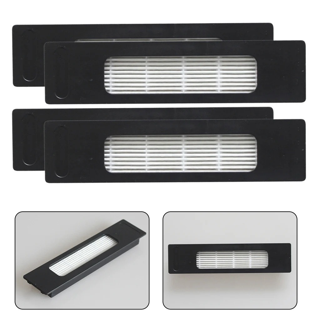 Robô Aspirador Filtro de Substituição, Robô Sweeper, Limpeza Doméstica, Uso Seco e Molhado, VCRM7, 4 Pcs
