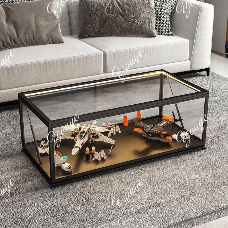

J Creative Transparent Glass Street View Display Cabinet TV Cabinet