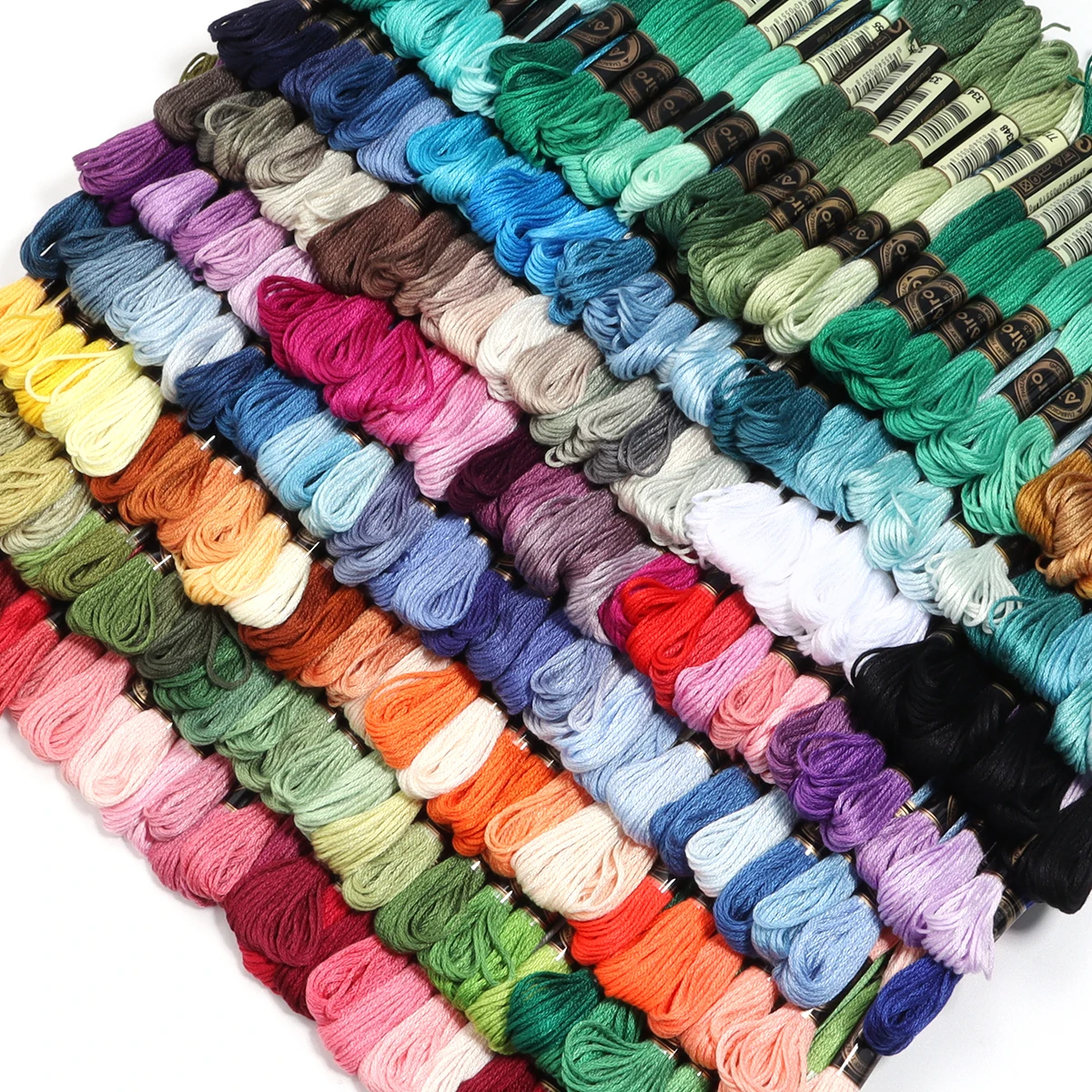 6Pcs/Lot 8m Polyester Cross Stitch Thread Colorful Embroidery Thread String Strap For DIY Sewing Crafts Clothing Accessories