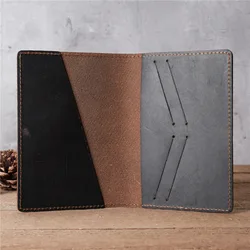 Personalized Blank Leather Passport Holder with Names Vacancy Blank Unisex Personalised Passport Wallet