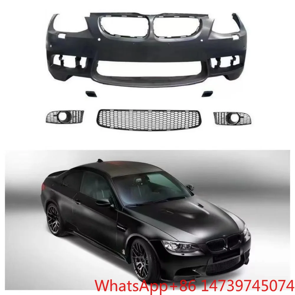 2009-2012 3 Series E92 LCI M3 Style Body Kit Front Rear Bumper Side Skirts Exterior Tuning PartsOld To New Facelift Body Kit