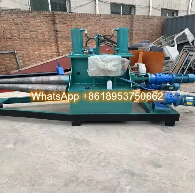 JS-6*2500 Hydraulic Cone Rolling Machine Three Roll Metal Structure Bending Machine Sheet Metal Bending Rolling Machine