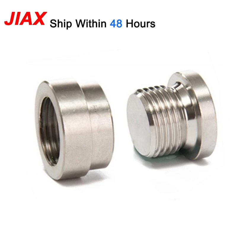 Oxygen Sensor Extension Ladder Nut+Bung Kit, Exhaust Pipe Fitting, Lambda Converter plug, Steel Nickel Plated, M18X1.5