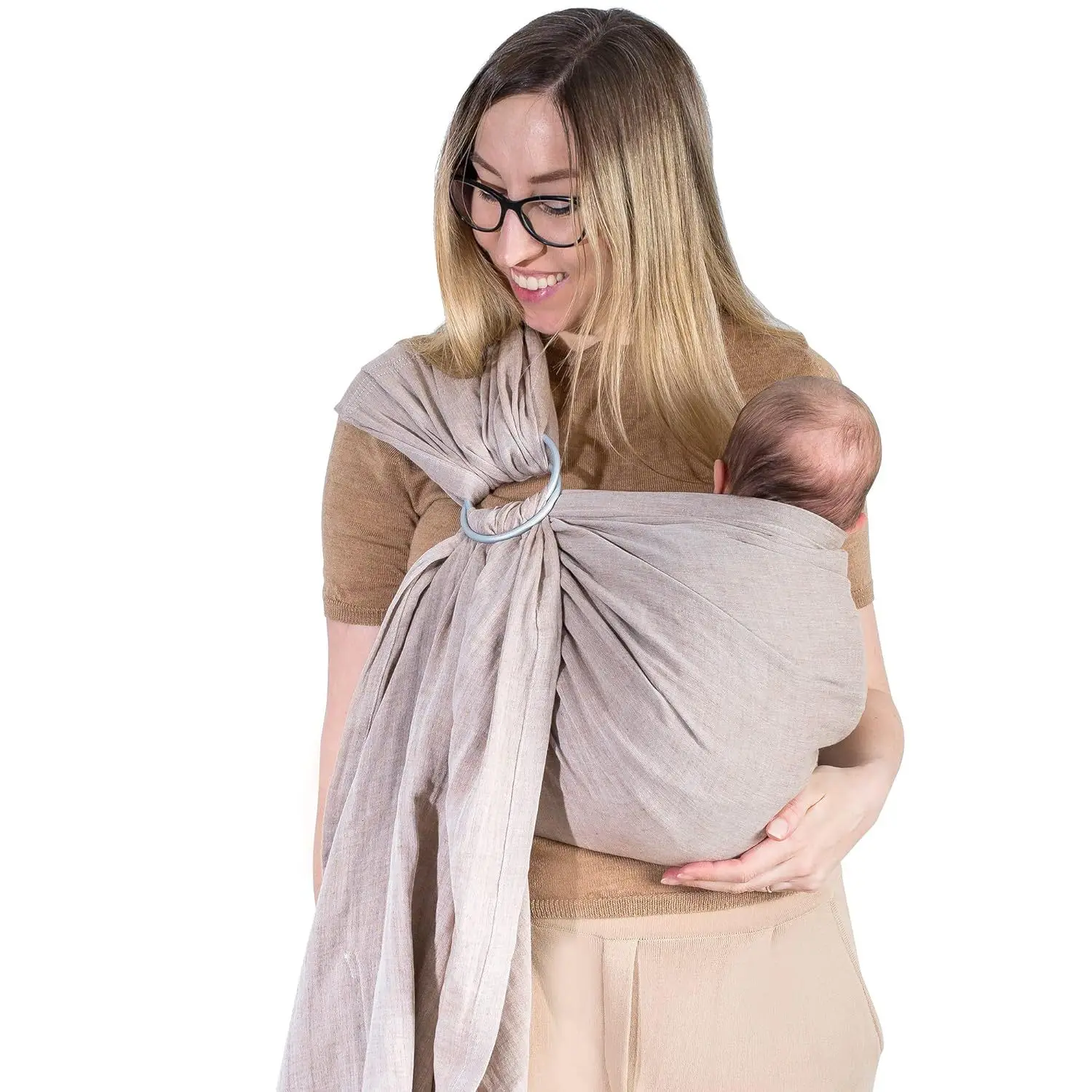 Double Ring Baby Sling Wrap – Ideal for Newborns & Toddlers | Supportive, Adjustable, Machine Washable