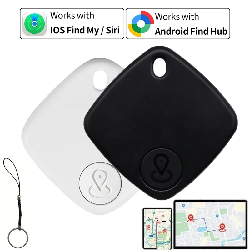 

Миниатюрный умный GPS-трекер с Bluetooth для отслеживания домашних животных, детей, кошельков и багажа. Совместим с Android, Google, iOS и приложением Find My.