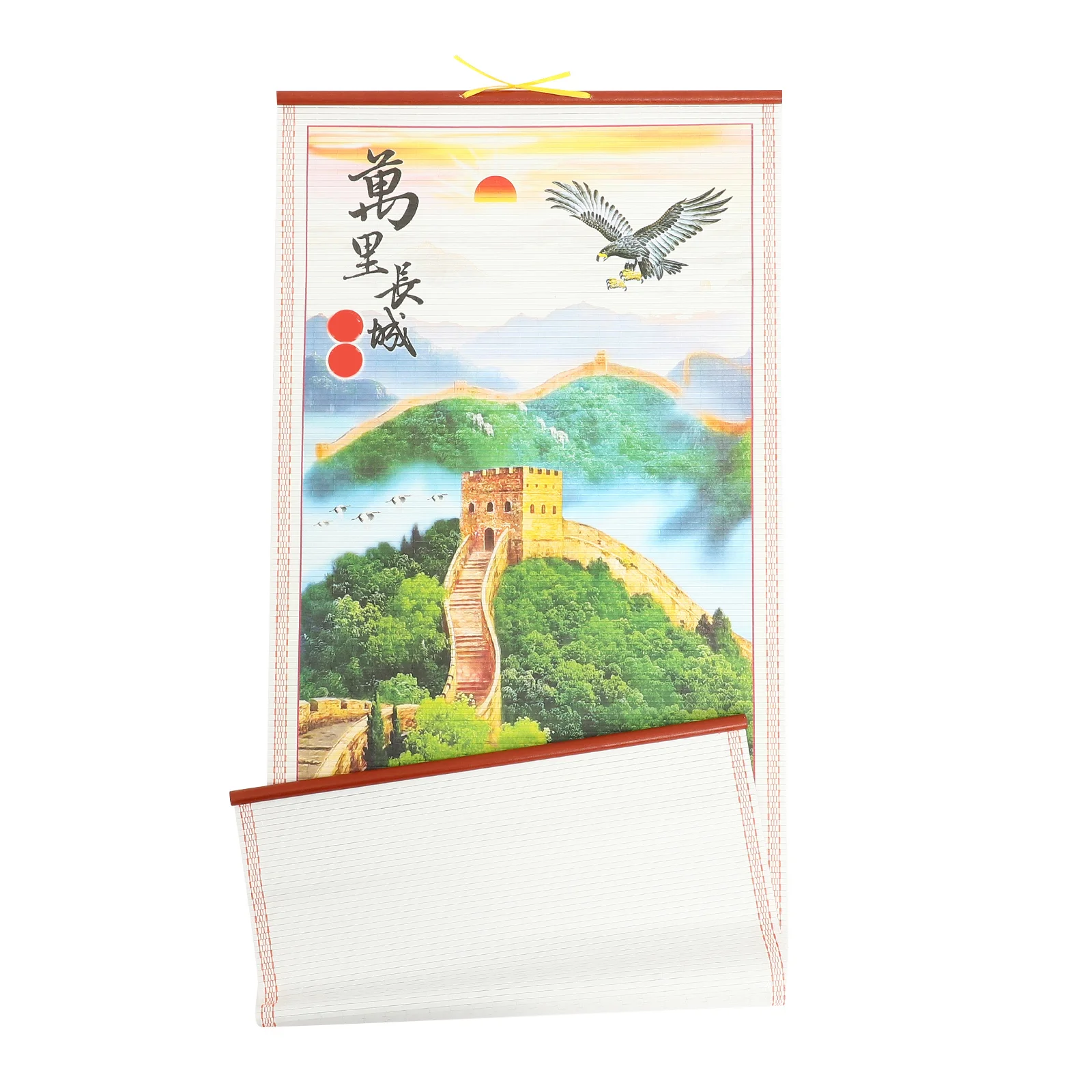 1개 스크롤 월캘린더 2025년 뱀의 해 월간 걸이형 캘린더 가정 사무실용 선명한 인쇄 계획 캘린더 가정 장식