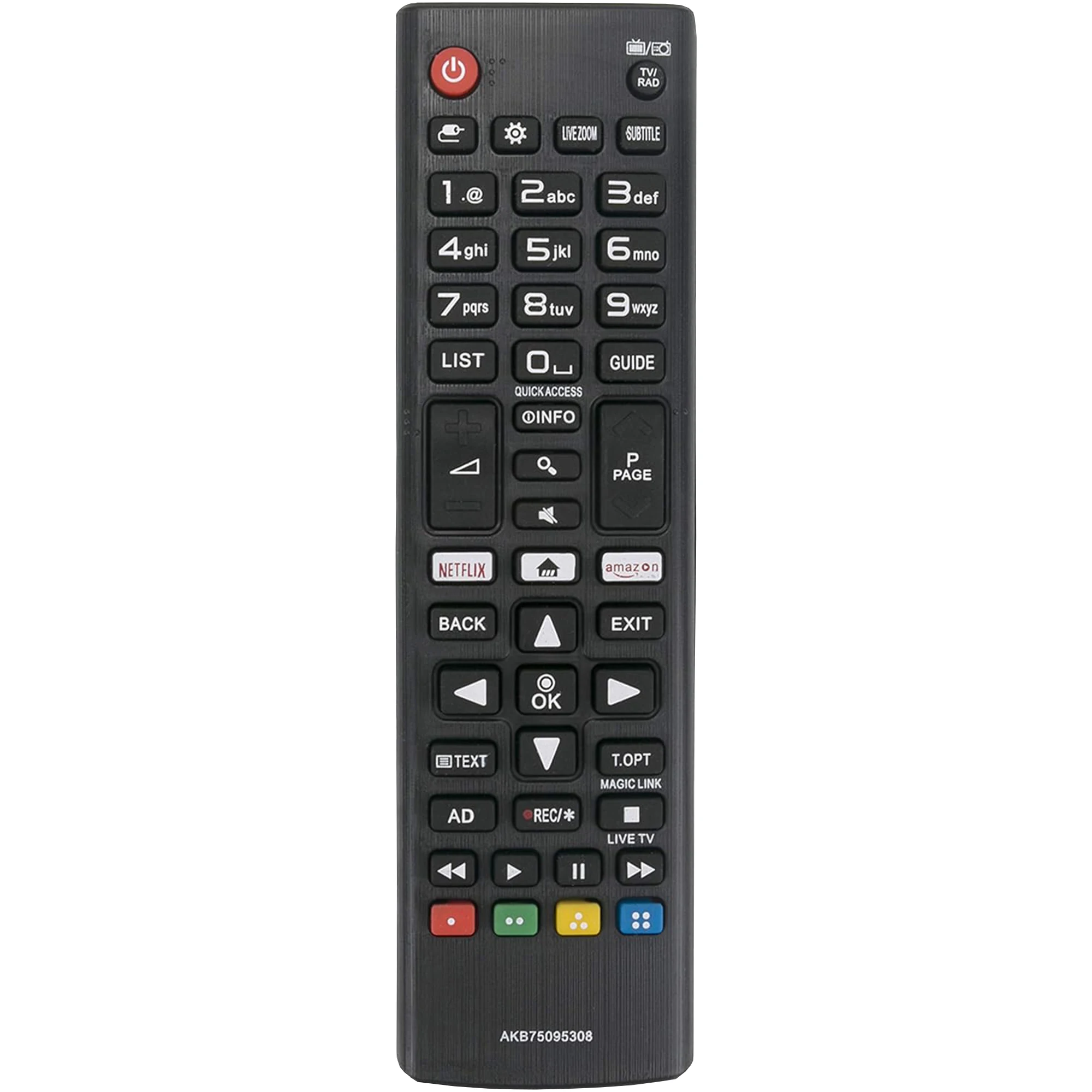 LG TV用ユニバーサルリモコン,akb75095308,tv 43uj634v,49uj634v,55uj634v,65uj634v,43uj6309,49uj6309,60uj6309,65uj6309,65uj6309,4