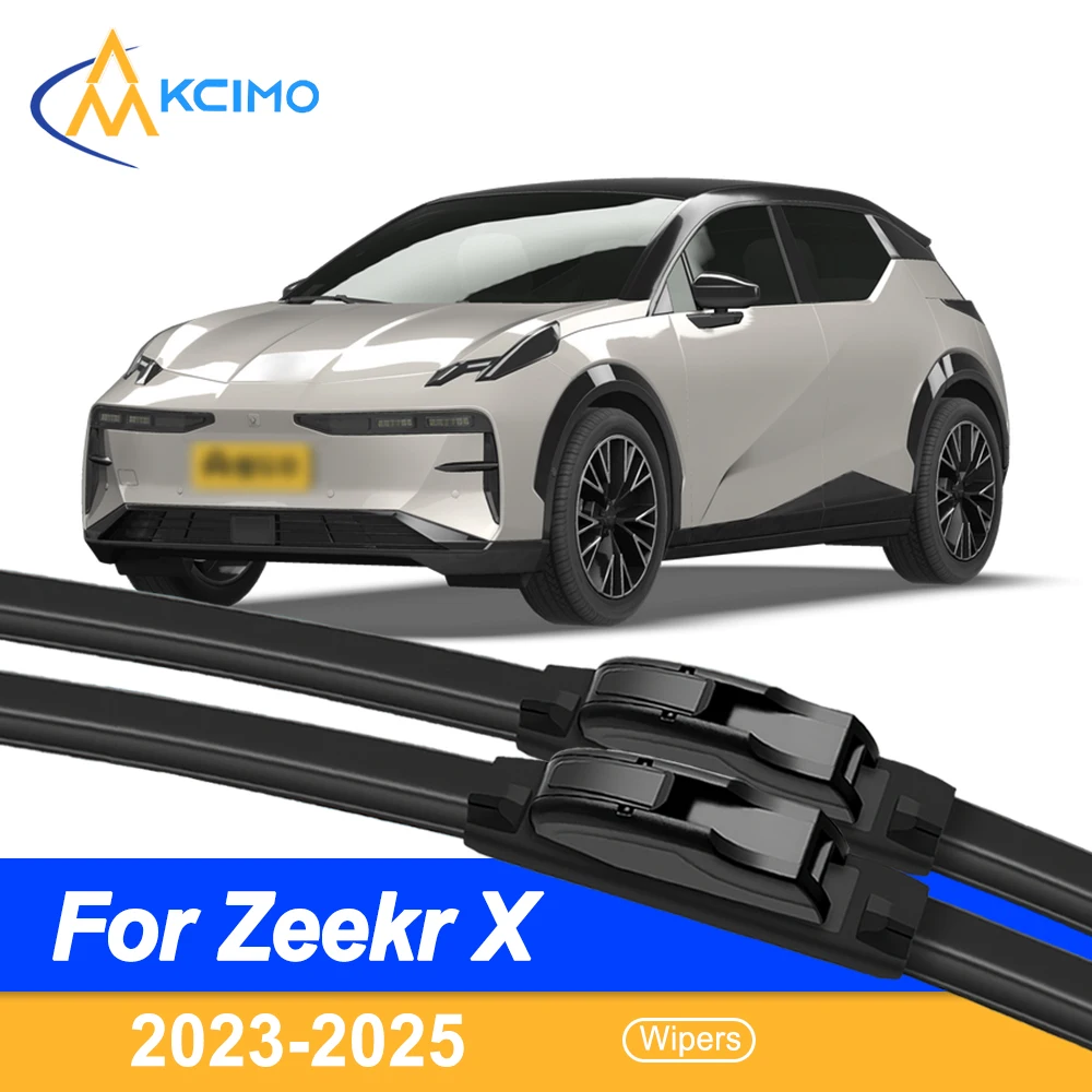 

For Zeekr X 2023-2025 Silicone Car Wiper Blades - All Weather Quiet Wiper Blades, Quick Release Clip