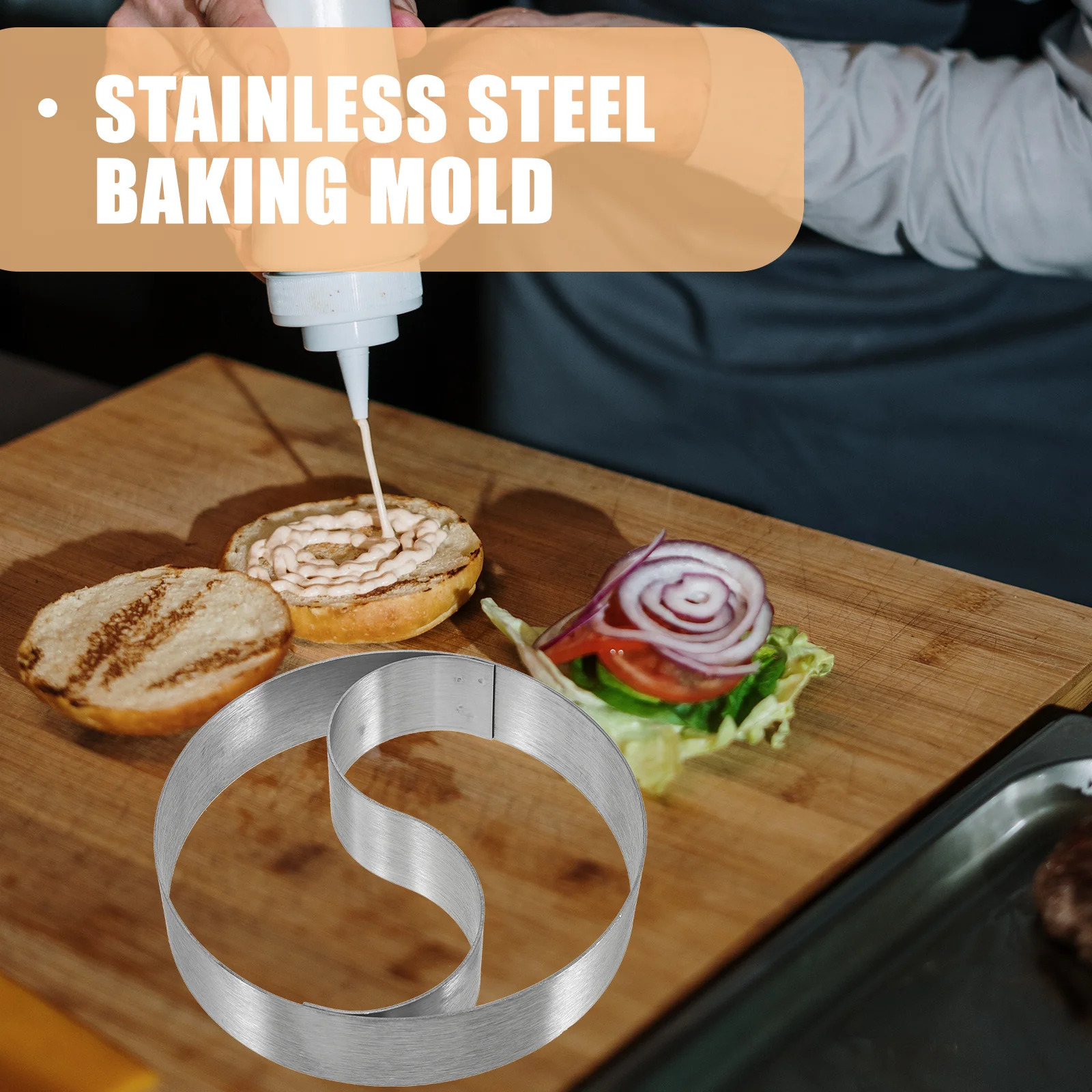 

Stainless Steel Rice Ball Mold Baking Molds Kitchen Supplies Onigiri Maker Easy Clean Practical Dessert Tool Tai Baking Mold