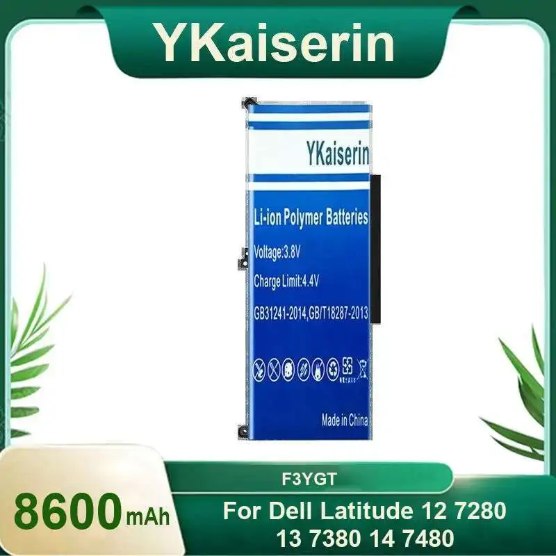 

Battery F3YGT 8600Mah For Dell Latitude 12 7280 7290 E7280 E7290 13 7380 7390 E7380 E7390 14 7480 7490 E7480 E7490 C27RW PGFX4
