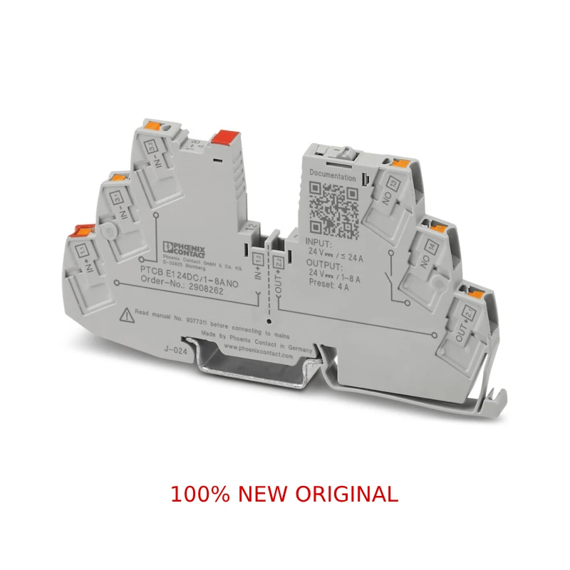 2908262 PTCB E1 24DC/1-8A NO - Electronic Circuit Breaker Connector Adapter Genuine Original Product In Stock