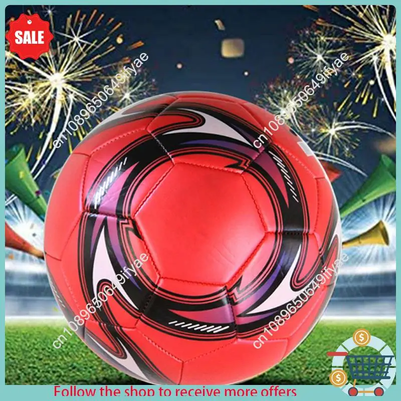 Y67A-10X Balón de fútbol profesional Tamaño 5 Entrenamiento de fútbol oficial Balón de fútbol Competición Fútbol al aire libre Rojo
