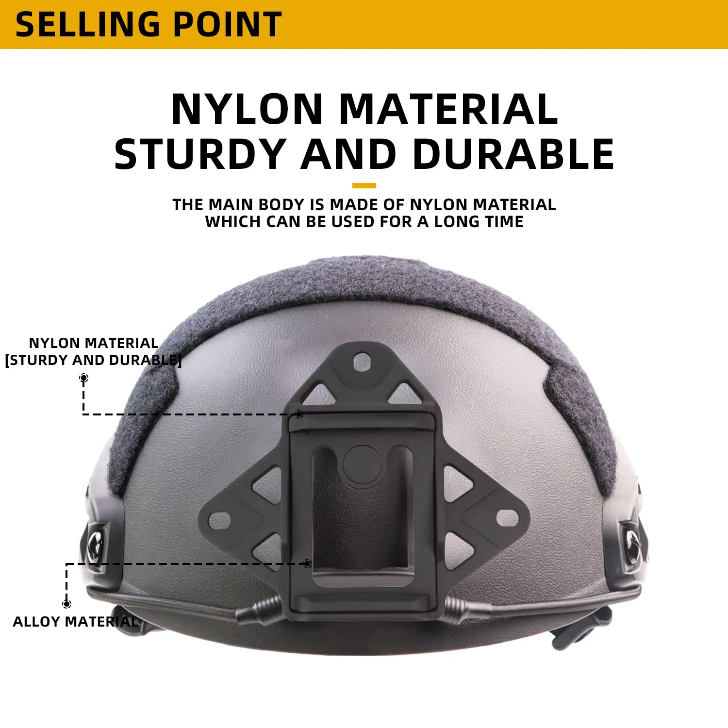 BOOIU Tactical Helmet VAS Shroud Three-Hole Mount Adapter Aluminum Alloy For FAST AF Wendy NVG Helmet Bracket Accessories