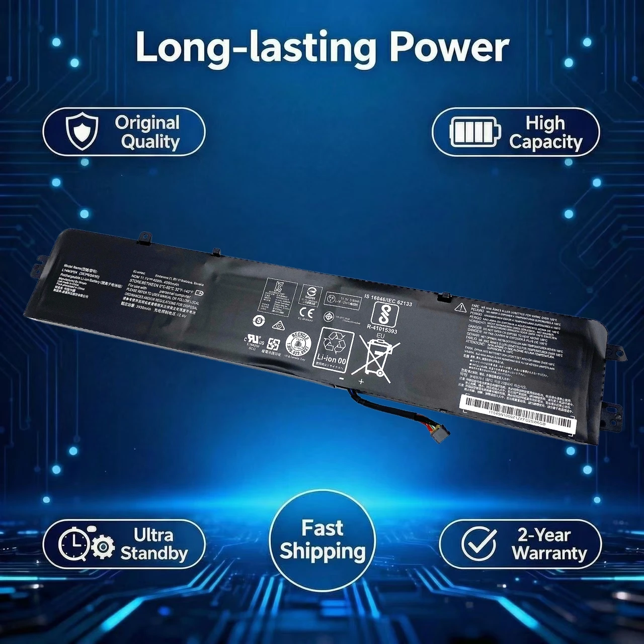 New Original L14M3P24 L16M3P24 Laptop Battery For Lenovo Ideapad Xiaoxin 700 R720 Y700-14ISK Y520-15IKB Y720-14ISK E520 L14S3P24